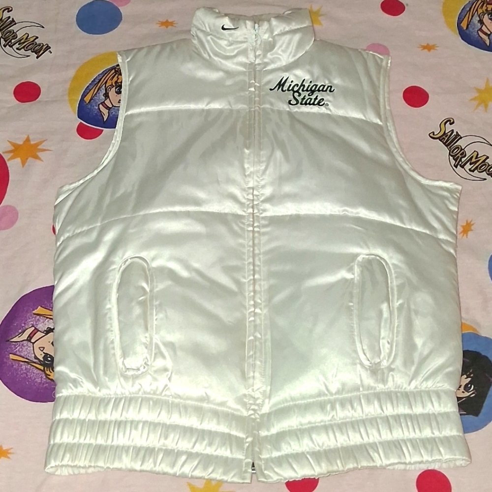 90s Nike Michigan State Spartans Vintage Puffer Vest
